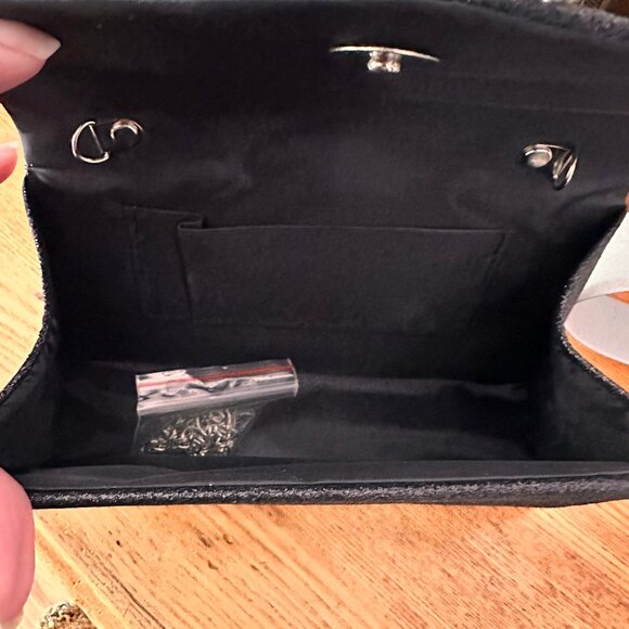 Elegant Black Mini Bag with Silver Accents - Picture 5 of 5